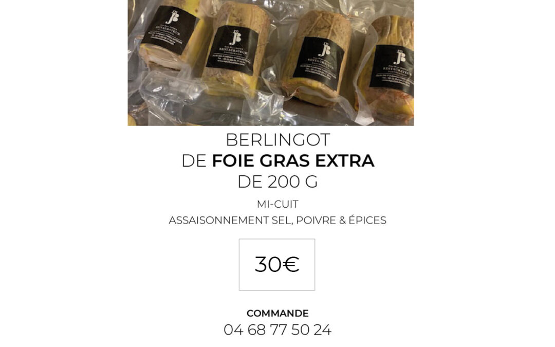 Le berlingot de foie gras du Puits du Trésor à commander dès à présent !…